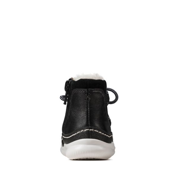 Clarks Girls Cloud Alpine Toddler Casual Shoes Black | CA-2945086